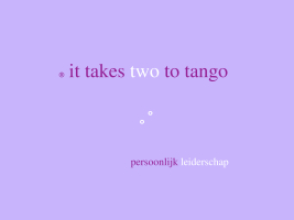 Appreciative Inquiry and Tango are equivalent